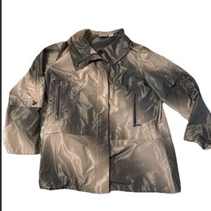 ZENERGY by CHICO’S Women's Gray/Purple Full Zip Windbreaker Jacket Size XL(3)